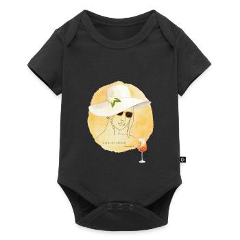 Amalfi Mood Lemon Summer Design - Baby Premium short-sleeve bodysuit - black - Front