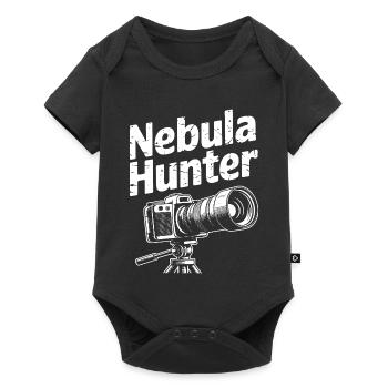 Nebula Hunter Kameradesign - Baby Premium Kurzarmbody - Schwarz - Vorne