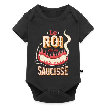 Le Roi de la Saucisse - Body à manches courtes Premium Bébé - noir - Devant