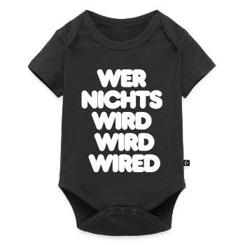 , WEISER SPRUCH, REALITY - Baby Premium Kurzarmbody - Schwarz - Vorne