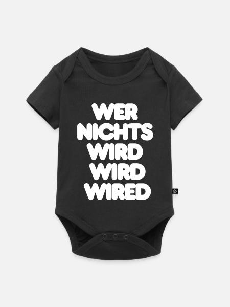 , WEISER SPRUCH, REALITY - Baby Premium Kurzarmbody - Schwarz