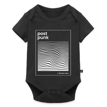 Affiche de motifs post-punk wave - Body à manches courtes Premium Bébé - noir - Devant