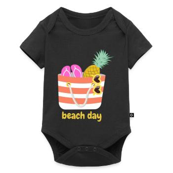 Beach Day - Baby Premium short-sleeve bodysuit - black - Front