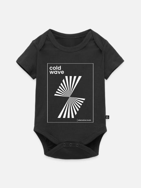 Design eines Cold-Wave-Musikplakats - Baby Premium Kurzarmbody - Schwarz