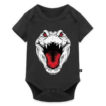 Crocodile Alligator Mascot Logo Sport Combat - Baby Premium short-sleeve bodysuit - black - Front