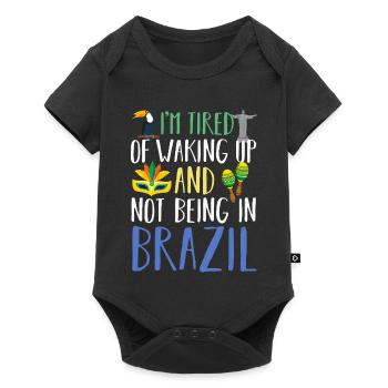 Brazil - Baby Premium short-sleeve bodysuit - black - Front