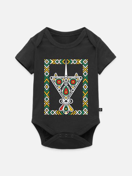 Juwelen von Kabylien - Baby Premium Kurzarmbody - Schwarz