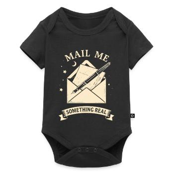 Mail Me Something Real - Baby Premium Kurzarmbody - Schwarz - Vorne