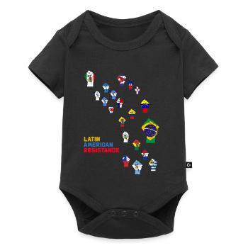Mosaik des lateinamerikanischen Widerstands - Baby Premium Kurzarmbody - Schwarz - Vorne