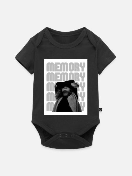 Erinnerung in den Schatten - Baby Premium Kurzarmbody - Schwarz