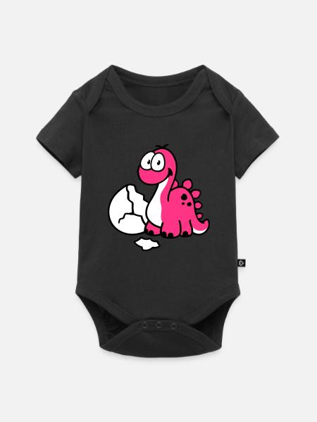 Dinosaure - Body à manches courtes Premium Bébé - noir