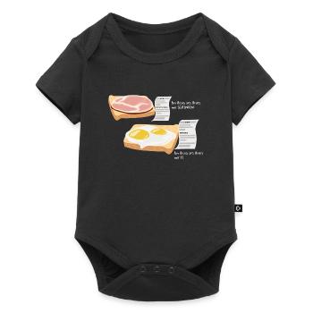 Receipt Parody Receipt of bread with ham egg - Baby Premium short-sleeve bodysuit - black - Front