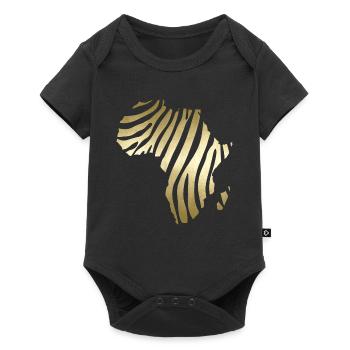 Carte Afrique Zebra Print Cool Safari Zebraprint - Body à manches courtes Premium Bébé - noir - Devant