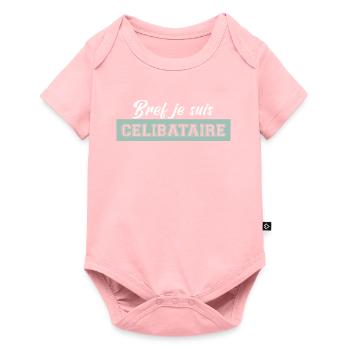 je suis célibataire. t shirt pour célibataire - Body à manches courtes Premium Bébé - rose - Devant