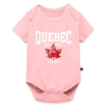 Quebec - Baby Premium short-sleeve bodysuit - rose - Front