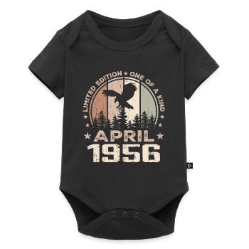 Incomparable since April 1956, 68th Anniversary - Baby Premium short-sleeve bodysuit - black - Front