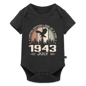 Unvergleichlich seit Juli 1943, 81. Jahrestag - Baby Premium Kurzarmbody - Schwarz - Vorne