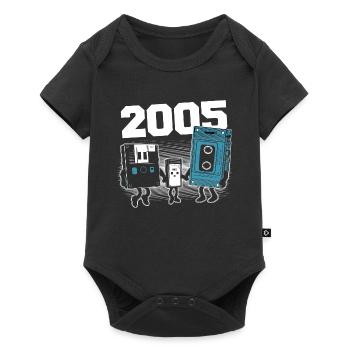 Vintage Born In 2005 Birthday Gift 2005 - Baby Premium short-sleeve bodysuit - black - Front