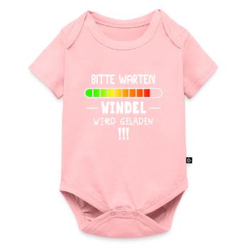 Windel wird geladen - Baby Premium Kurzarmbody - Rosa - Vorne