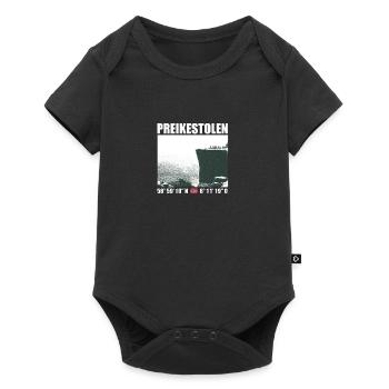 Preikestolen - Norwegen Urlaub Reise Geschenk - Baby Premium Kurzarmbody - Schwarz - Vorne