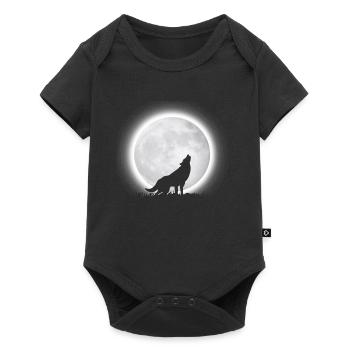 Wolf Moon - Baby Premium short-sleeve bodysuit - black - Front