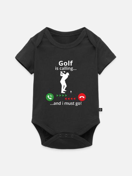 golf kaller...og jeg må gå! golf t-skjorte - Premium kortermet body for barn - svart