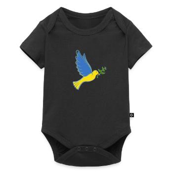 Soutenez l’Ukraine avec Je soutiens l’Ukraine - Body à manches courtes Premium Bébé - noir - Devant