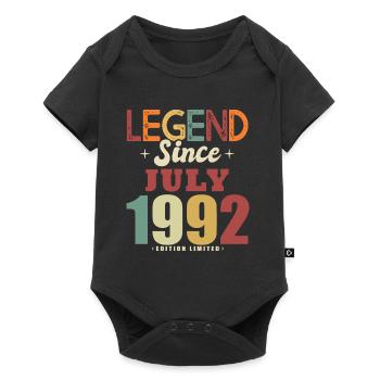 Birthday gift 30 years July 1992 legend - Baby Premium short-sleeve bodysuit - black - Front