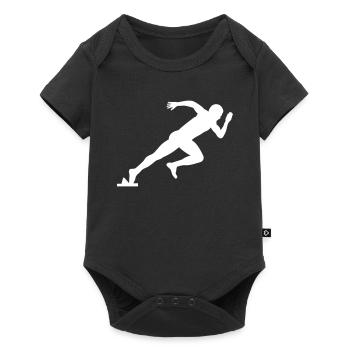 Sprint Runners - Baby Premium short-sleeve bodysuit - black - Front
