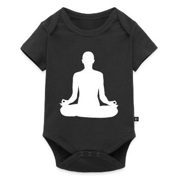 Yoga dans la pureté et la force - Body à manches courtes Premium Bébé - noir - Devant