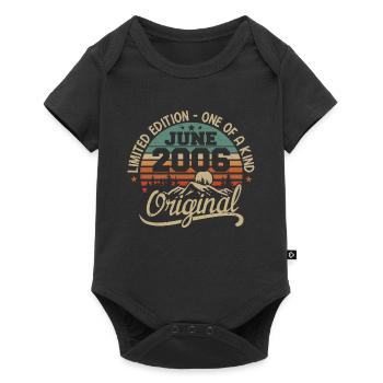 2006 June 2006 Original - June 2006 Anniversary - Baby Premium short-sleeve bodysuit - black - Front