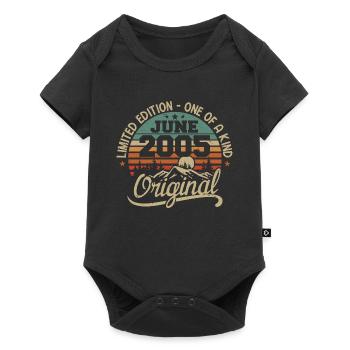 2005 June 2005 Original - June 2005 Anniversary - Baby Premium short-sleeve bodysuit - black - Front