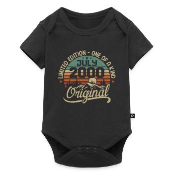 July 2000 Gift July 2000 Birthday Gift - Baby Premium short-sleeve bodysuit - black - Front