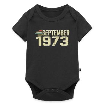 September 1973 Vintage Gift Idea September 1973 - Baby Premium short-sleeve bodysuit - black - Front