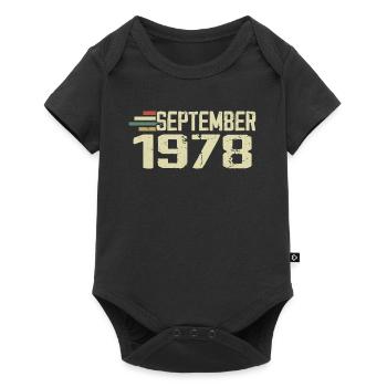 September 1978 Vintage Gift Idea September 1978 - Baby Premium short-sleeve bodysuit - black - Front