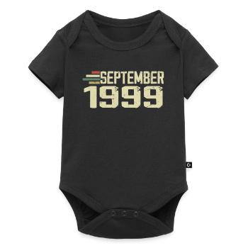 September 1999 Vintage Geschenkidee September 1999 - Baby Premium Kurzarmbody - Schwarz - Vorne