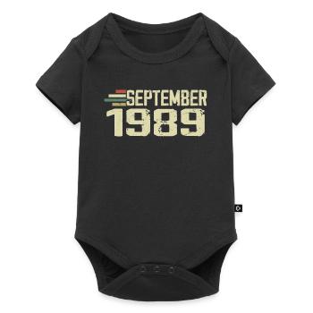 September 1989 Vintage Gift Idea September 1989 - Baby Premium short-sleeve bodysuit - black - Front