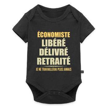 Economist celebrates retirement with humor gift - Baby Premium short-sleeve bodysuit - black - Front
