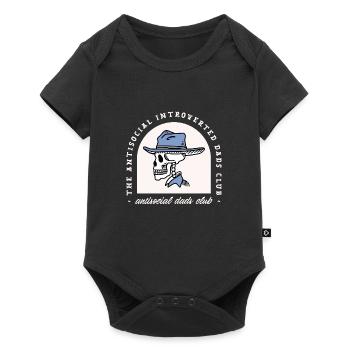 Introvert dad funny antisocial dads dark western - Baby Premium short-sleeve bodysuit - black - Front