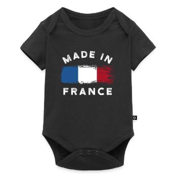 Made in France - France Flag - Baby Premium short-sleeve bodysuit - black - Front