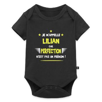 Lilian cadeau humour et drôle - Body à manches courtes Premium Bébé - noir - Devant