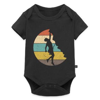 Climbing Climbing Mountaineering Climbing wall - Baby Premium short-sleeve bodysuit - black - Front