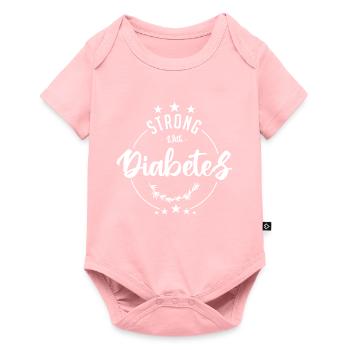 Strong with Diabetes - Body à manches courtes Premium Bébé - rose - Devant