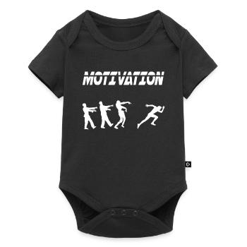 motivation sport running humor zombie - Baby Premium short-sleeve bodysuit - black - Front