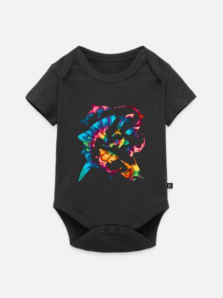 Sauvez les espèces de requins - Body à manches courtes Premium Bébé - noir