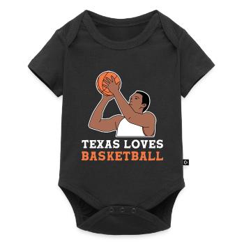 Texas basketball design for proud Texas fans - Baby Premium short-sleeve bodysuit - black - Front
