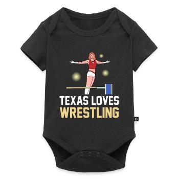 Texas wrestling design for proud Texas fans - Baby Premium short-sleeve bodysuit - black - Front