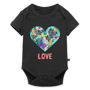 Love All Kinds Axolotl Design for Axolotl Fans - Baby Premium short-sleeve bodysuit - black - Front