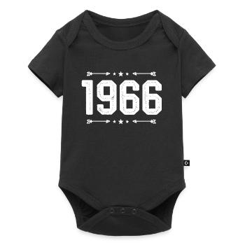 vintage 1966 vintage 59th birthday 1966. - Baby Premium short-sleeve bodysuit - black - Front