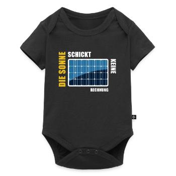 Die Sonne schickt keine Rechnung - Photovoltaik - Baby Premium Kurzarmbody - Schwarz - Vorne